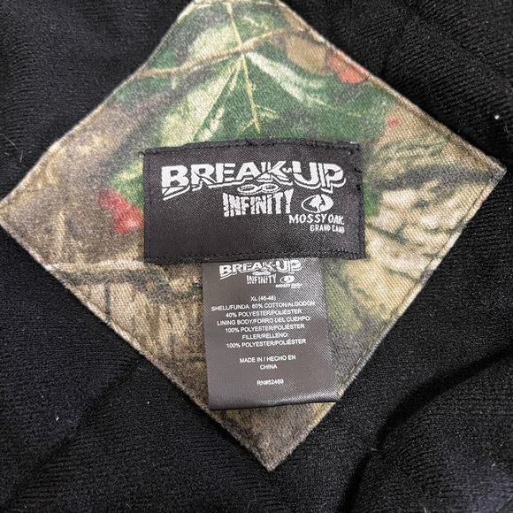 Mossy Oak Break-Up Infinity Camouflage Hunting Jacket Coat Hooded Men’s XL 46-48 - Picture 6 of 8